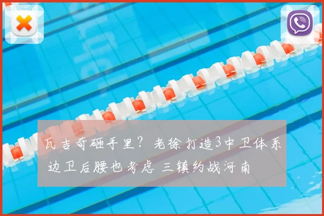 瓦吉奇砸手里？老徐打造3中卫体系 边卫后腰也考虑 三镇约战河南